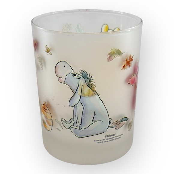 Disney Winnie the Pooh & Friends Frosted Low Ball Glasses Autumn Spring Set of 2 - Picture 9 of 10